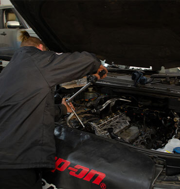 Land Rover being rebuilt