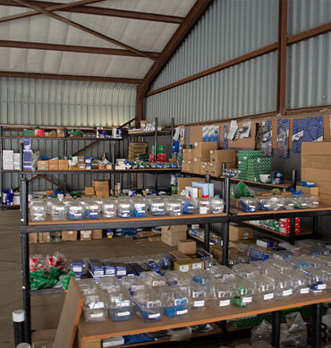 Parts storage in Lowvel landy store house
